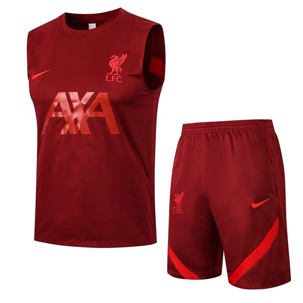 Trikot Liverpool ärmellos Komplett Set 2022 Rote